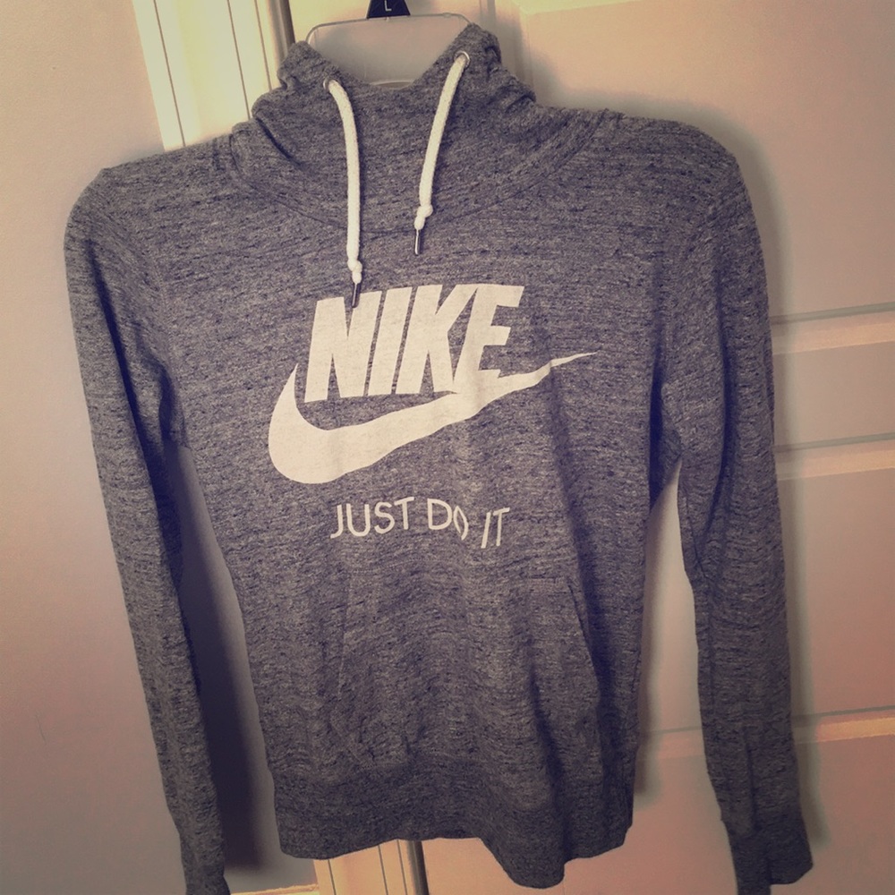 Gray Nike Lightweight Pullover Hoodie